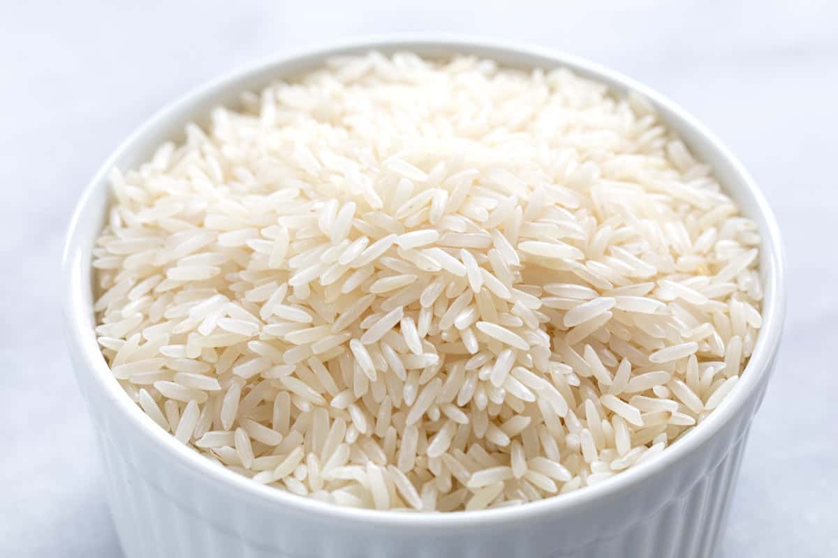 Bags of rice and grains